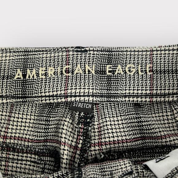 American Eagle Super Hi-Rise Plaid Skinny Trouser Size 4 Regular - Picture 4 of 10